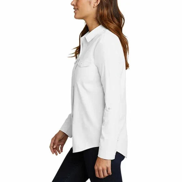White NWT Eddie Bauer Ladies' Departure Top - Picture 3 of 8